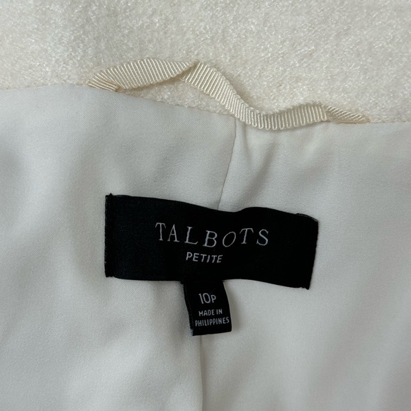 Gorgeous Cream Talbots Double Breasted Blazer, NWOT - Picture 4 of 5